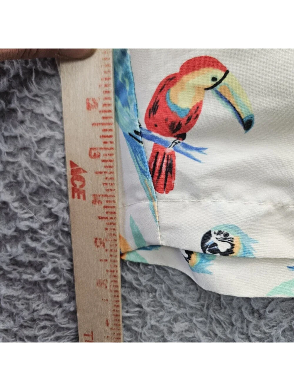 Chubbies Swim Shorts Trunks Large Parrots Birds Macaw Lined 5.5